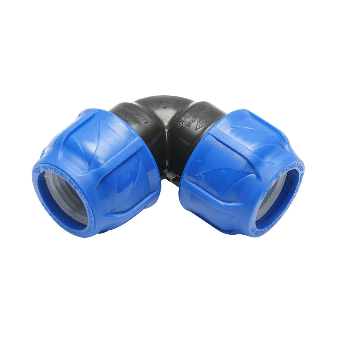 Compression fitting equal D40x40mm, PN16, for irrigation systems